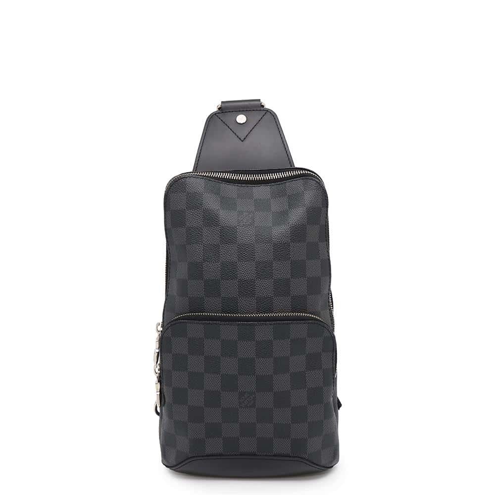 Louis Vuitton Damier Graphite Black Avenue Sling Bag Black